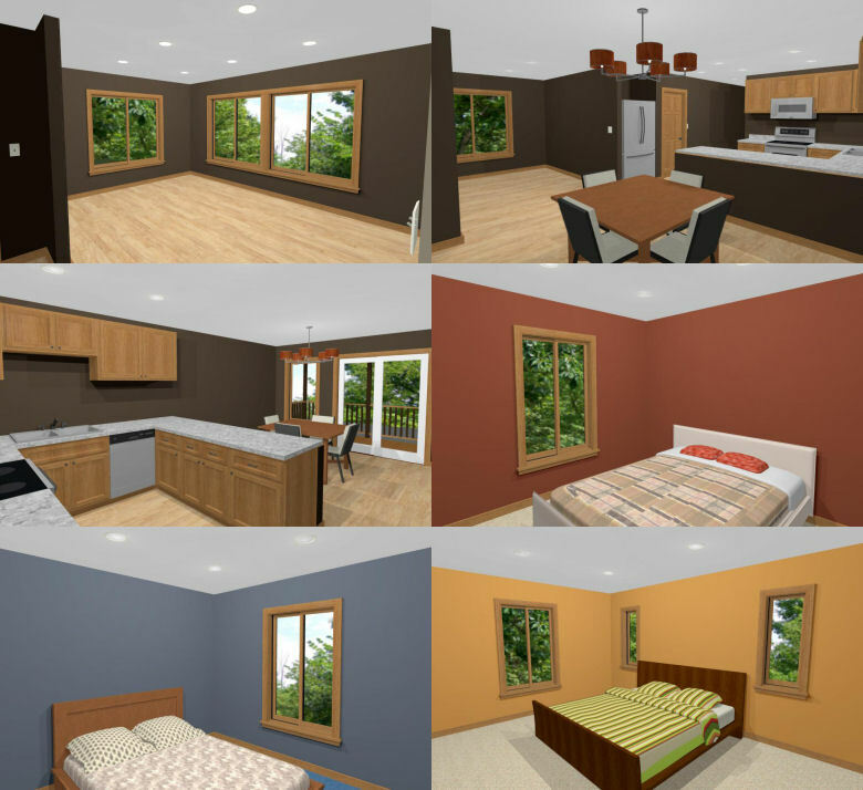 60×50 Apartment with 2-Car 2-RV Garage – PDF FloorPlan – 1,703 sqft – Model 1D