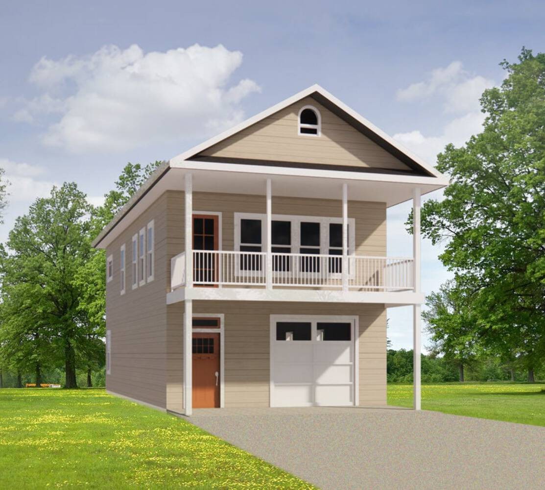 Tall Cypress I Two level (21×40′) Custom House Plans and Blueprints