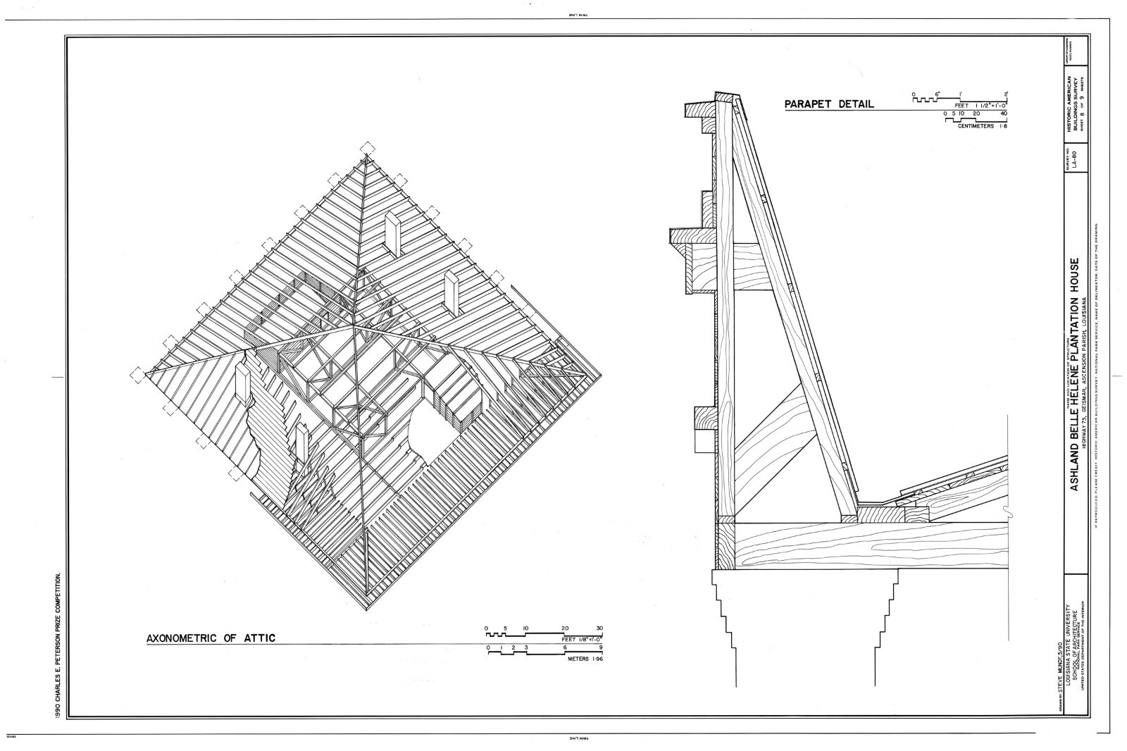 Ashland, a Historic Antebellum Plantation Home, architectural house plans