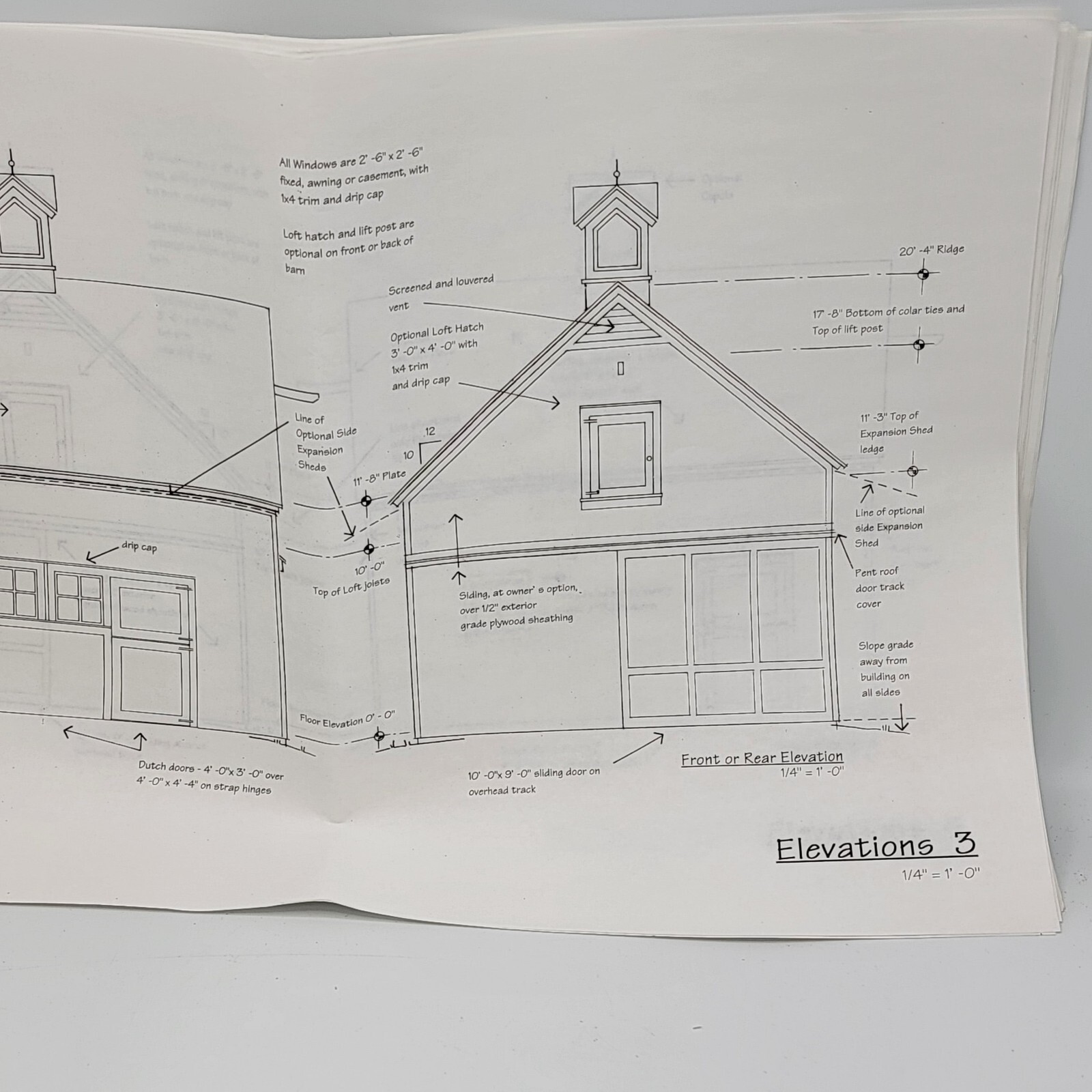 Chestnut Horse Barns – Complete Set of Plans 20X24 Pole Barn Building & Options