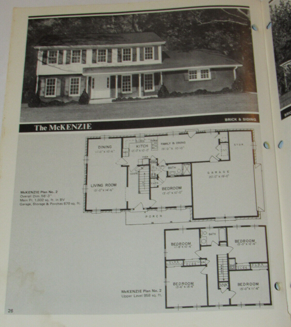 VTG 1976 ’34 OUTSTANDING 1 ½ AND 2 STORY HOMES’ CATALOG OF HOUSE PLANS! LAYOUTS!
