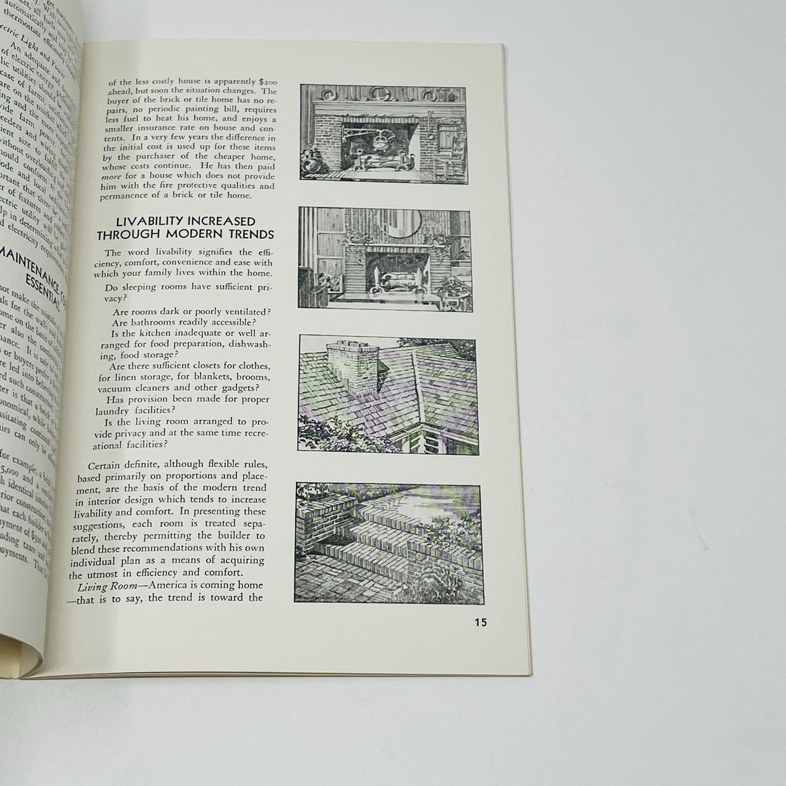1939 Vincent Clay Products Own Your Own Home Design Plans Building Site Booklet
