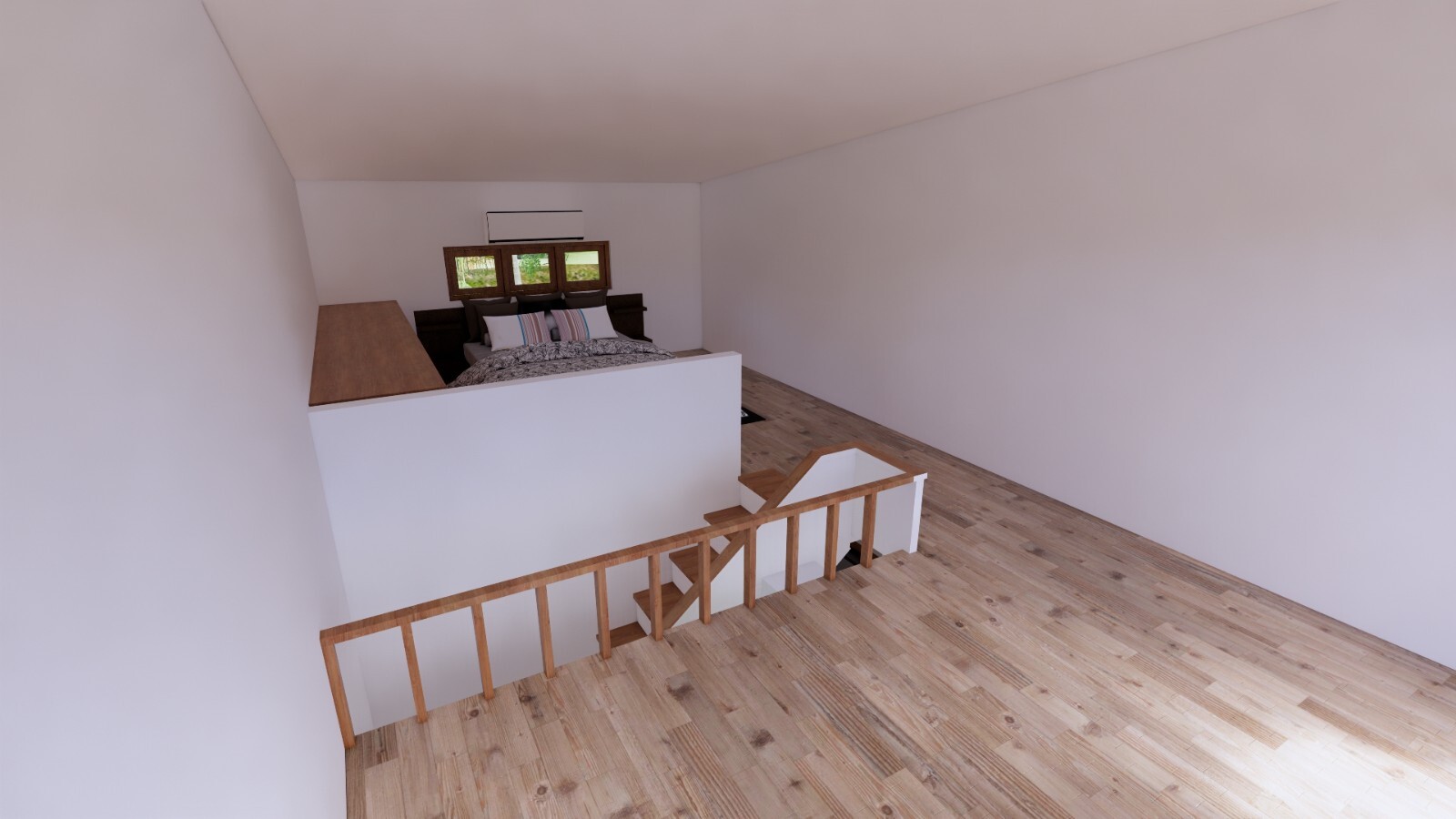 13×23 Feet Small House Design 4×7 Meter 2 Beds 1 Bath Shed Roof (A4 Hard Copy)