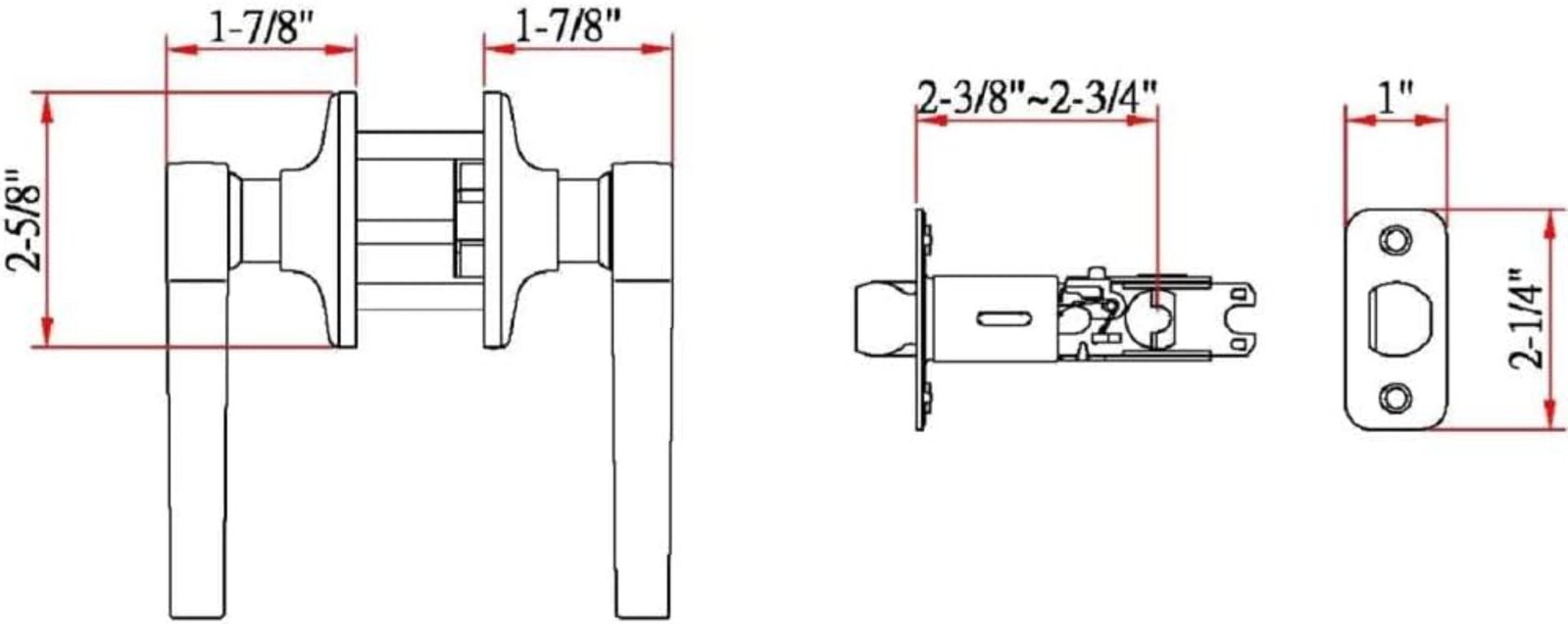 Design House Scroll Passage Door Lever, Oil Rubbed Bronze, 791624
