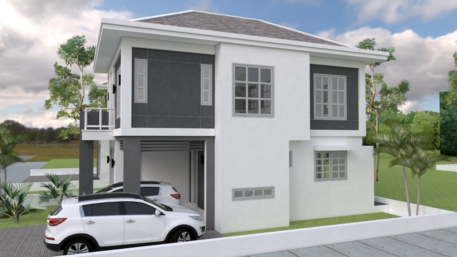 Custom House Plan 6×10.5 Meter 20×35 Feet 3 Beds 3 Baths Hip Roof (A4 Hard Copy)