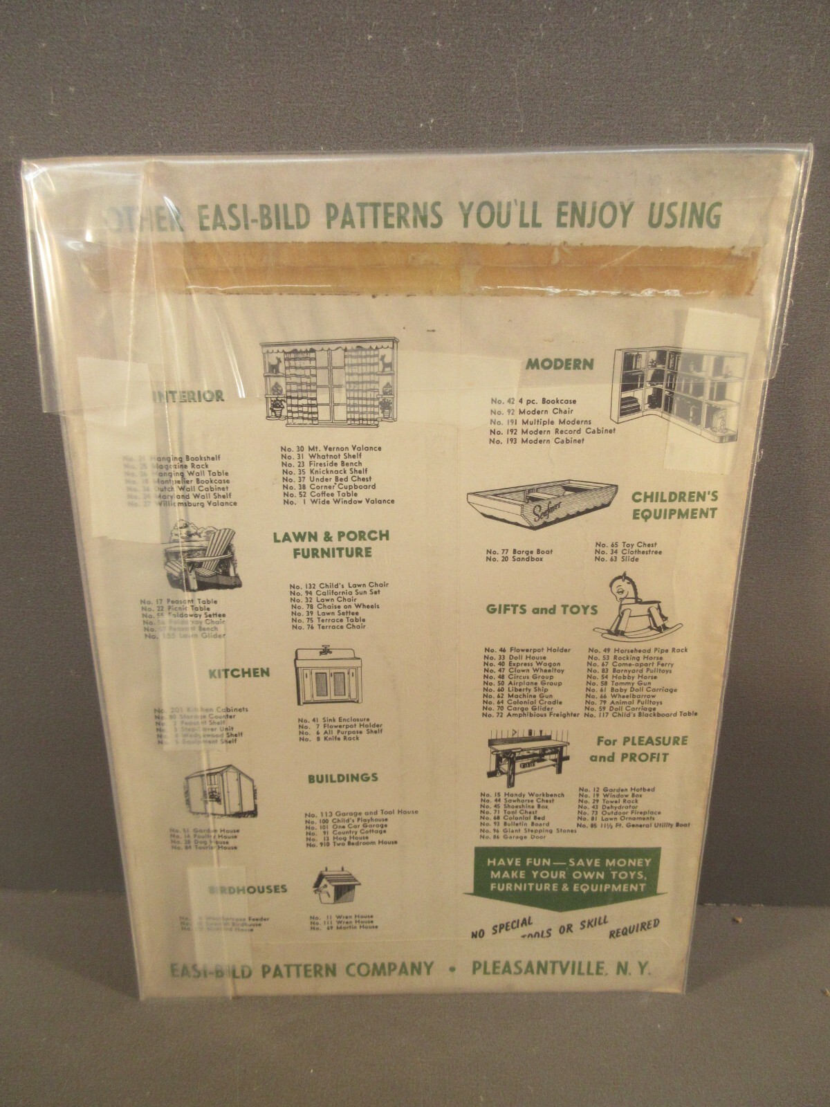1949 Easi-Bild No 46 Circus Wagon Plant Holder Build It Yourself Plans