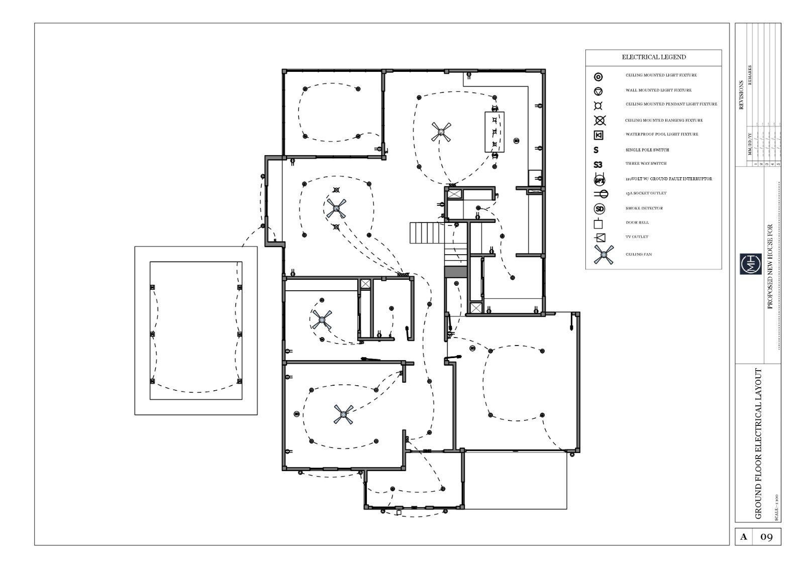 Modern House Plan With 3D Images DWG CAD file And PDF For Blueprint Plans