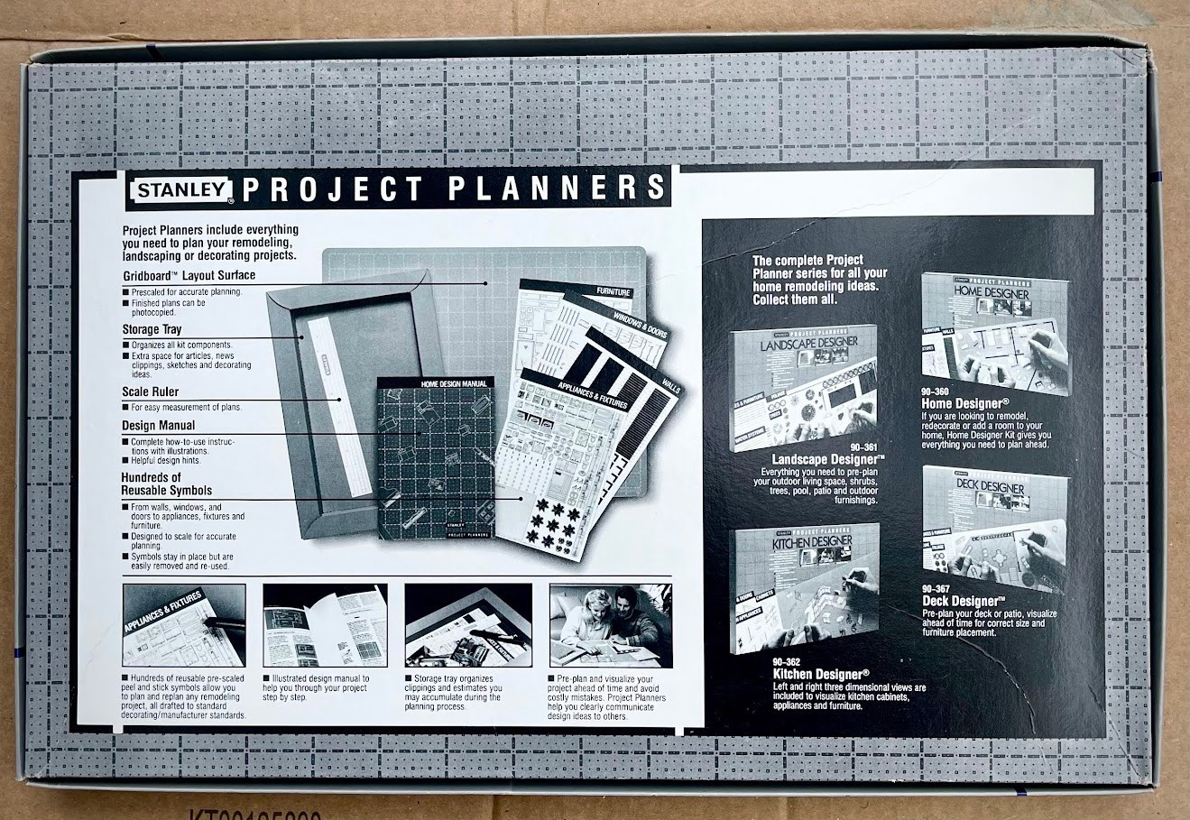 Stanley Project Planners Office Designer Scale Gridboard 1988 90-368