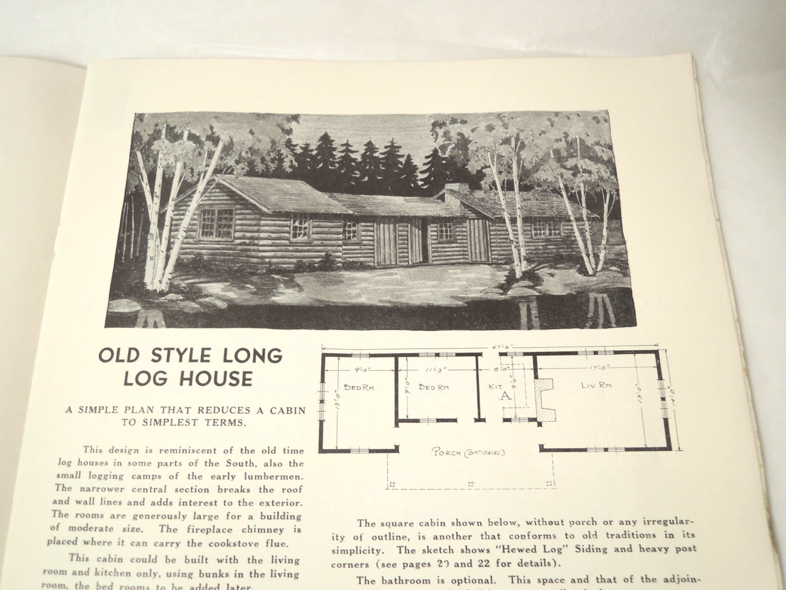Paul Bunyan’s Log Cabin Booklet Red River Lumber 40 pp. 1937 [Acceptable]
