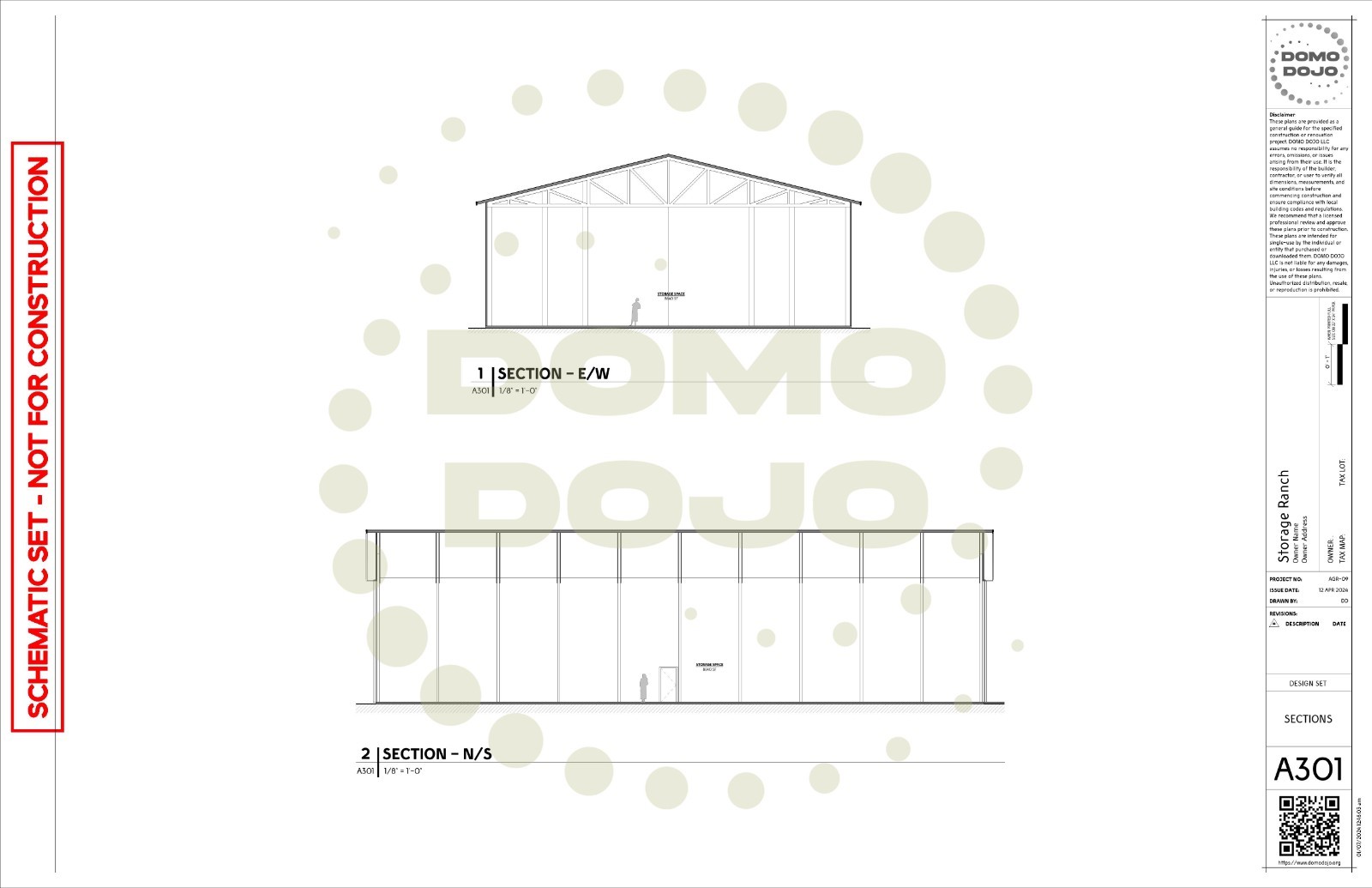 Storage Ranch Agricultural Building Plans – PDF Downloadable Blueprint