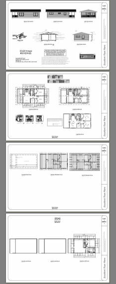 30×20 House — 2 Bedroom 1 Bath — 600 sq ft — PDF Floor Plan — Model 2C