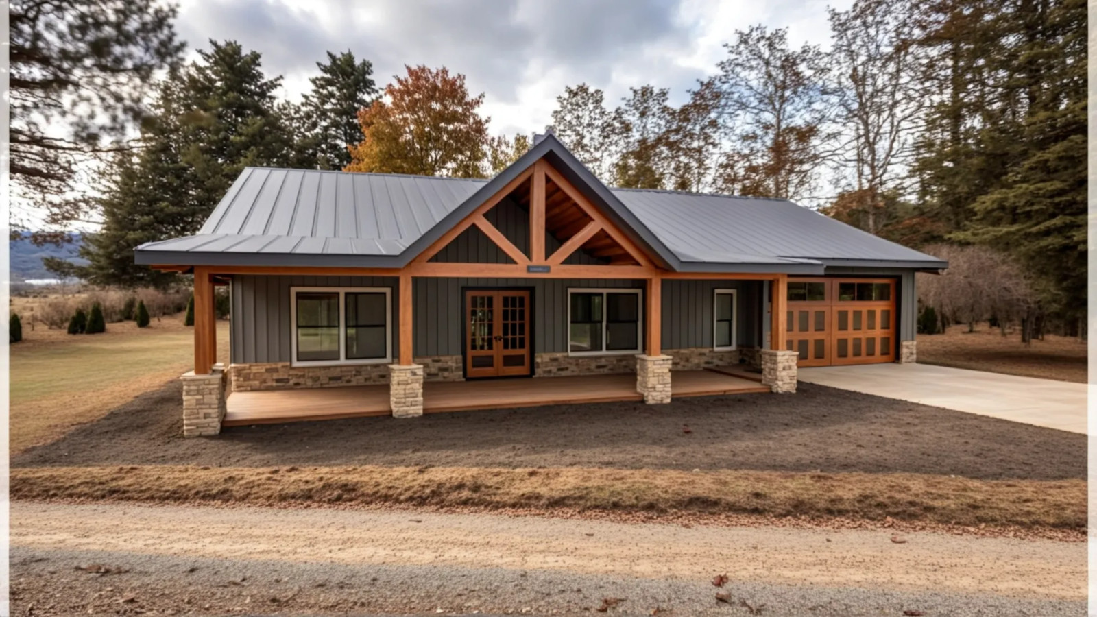 2,003 Sqft (Living) Modern Farm House with – 3 Bd, 2 Ba, 2 car ga and Office