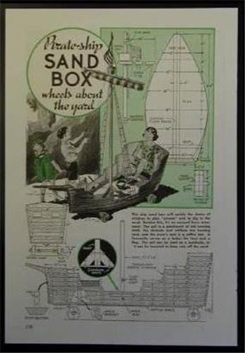 PIRATE SHIP Sandbox 1941 How-To build PLANS Parade Float