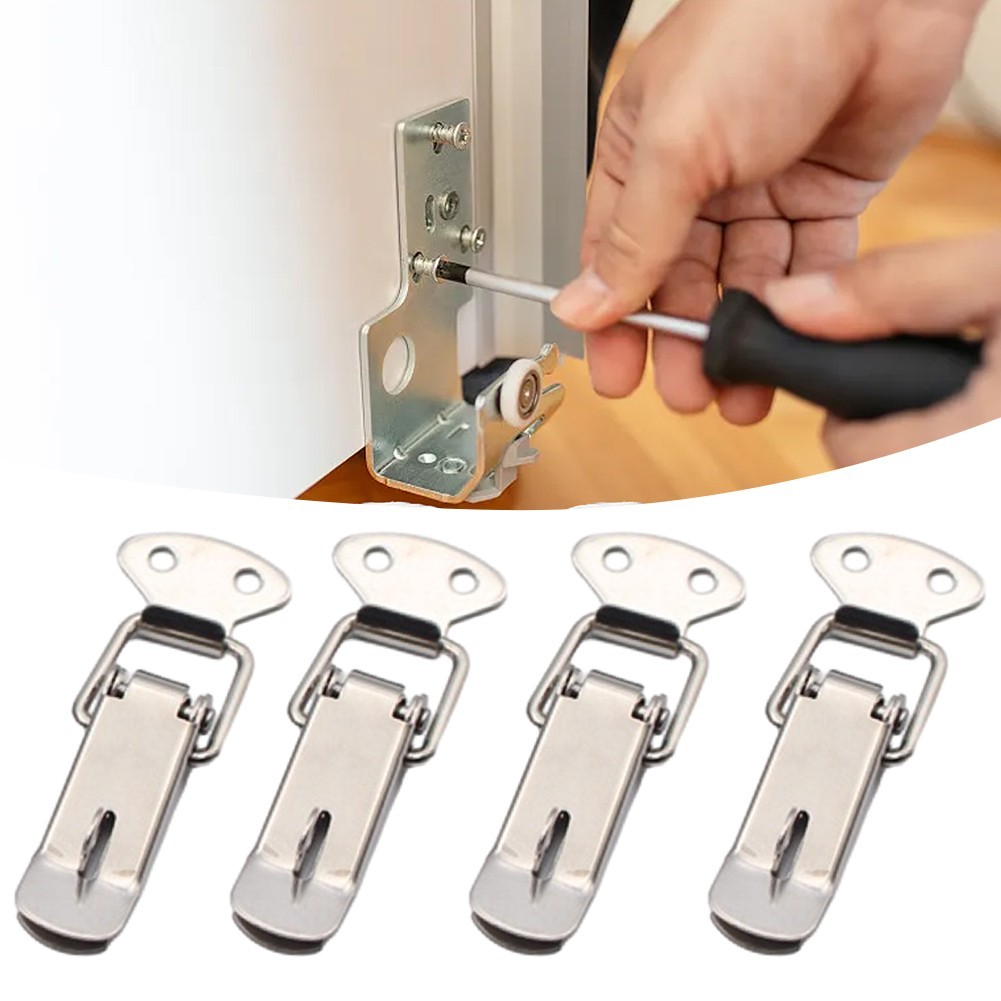 High Quality Stainless Steel Spring Loaded Case Box Latch Catch (4PCS)