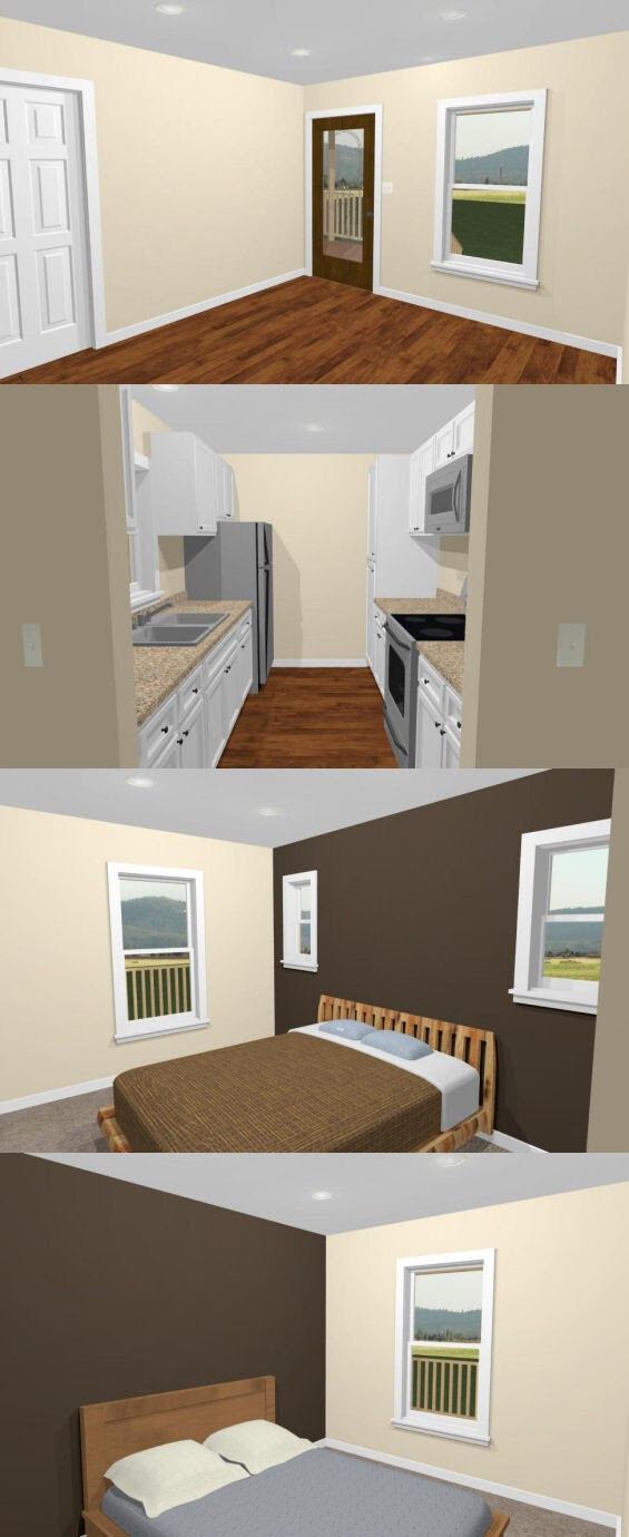 30×24 House — 2 Bedroom 2 Bath — 720 sq ft — PDF Floor Plan — Model 9