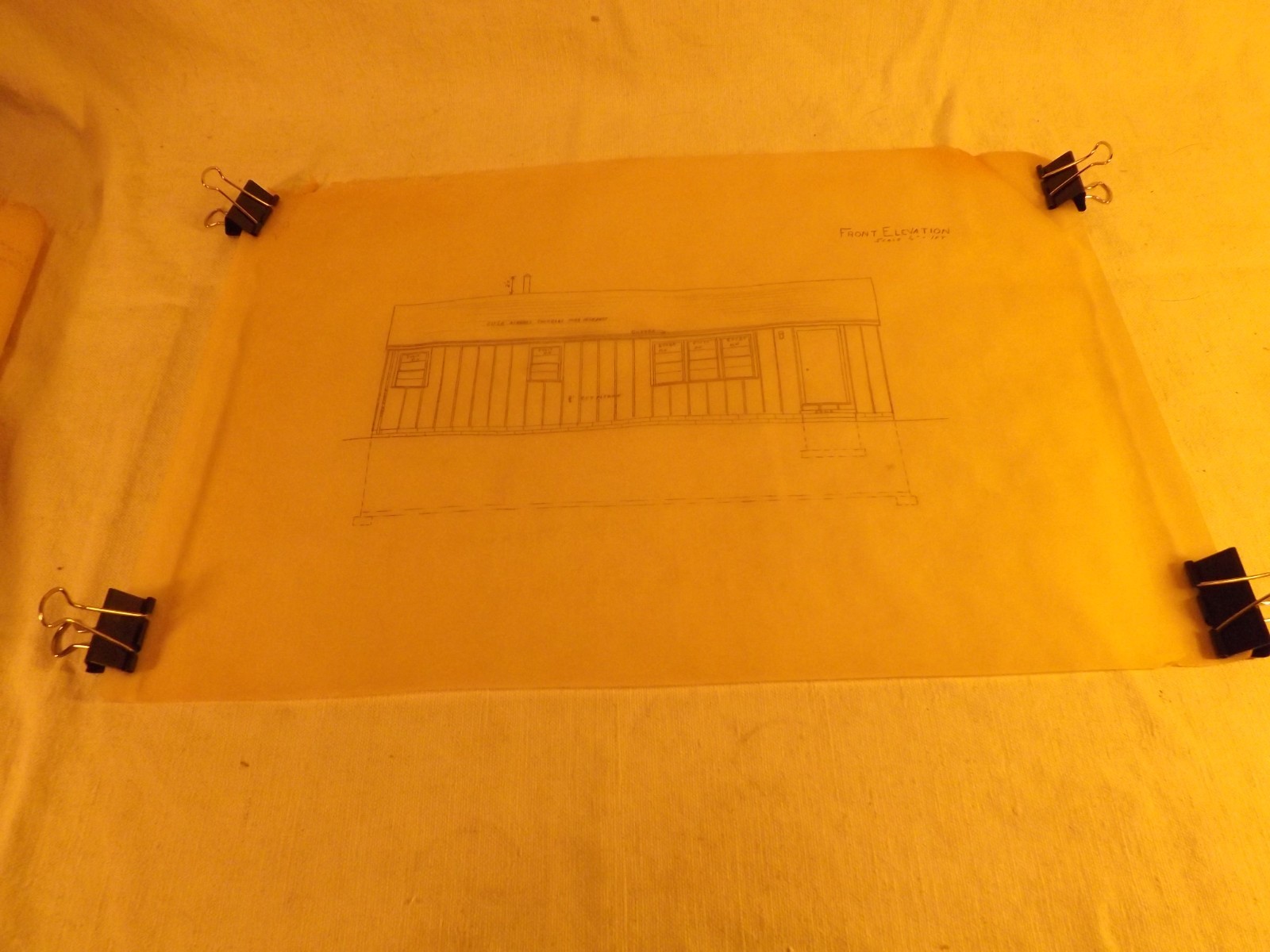 VINTAGE HOUSE BLUEPRINTS #8— 12″ X 18″ SEE PICTURES 6 PAGES