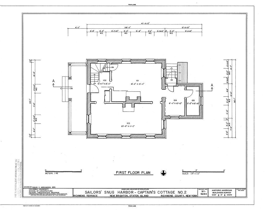 Victorian brick cottage with porches and dormers, architectural printed plans