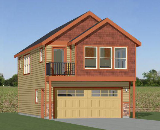 20×42 House – 2 BR 1.5 Bath – 2 Car Garage 1,153 sq ft- PDF FloorPlan – Model 1