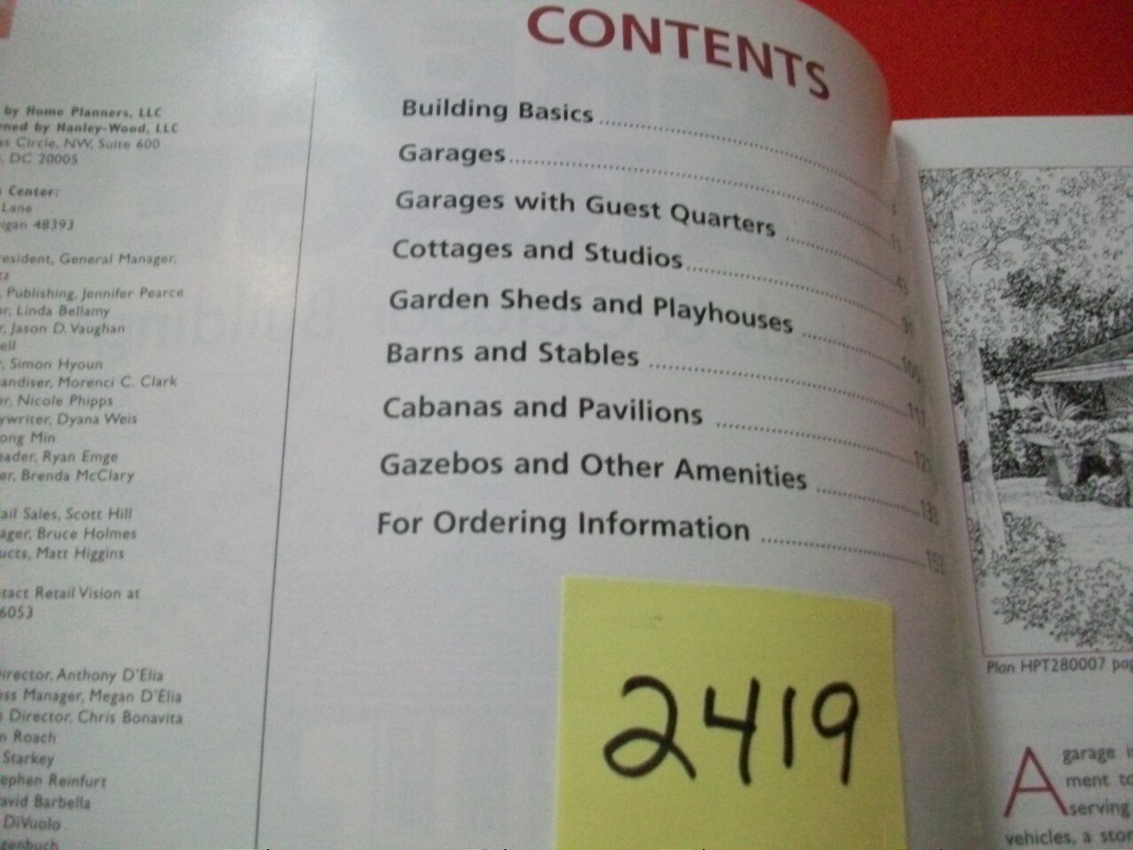 2001 «HOME PLANNERS» GREAT GARAGES, SHEDS & OUTDOOR BUILDINGS 145 PROJECTS VGC