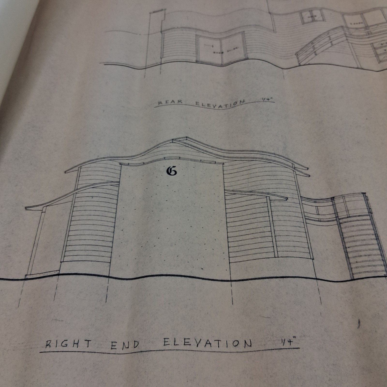 Mid Century Original 1969 Architectural Blueprints Drawings