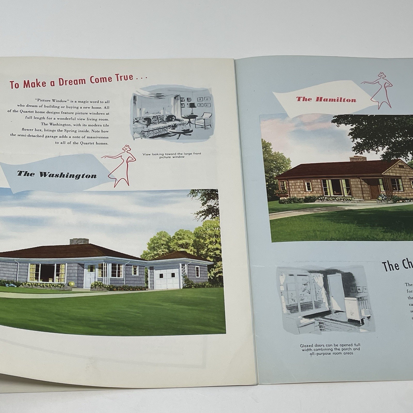 1960s The Certigrade Quartet Of Homes House Home Blueprint Plan Catalog Brochure