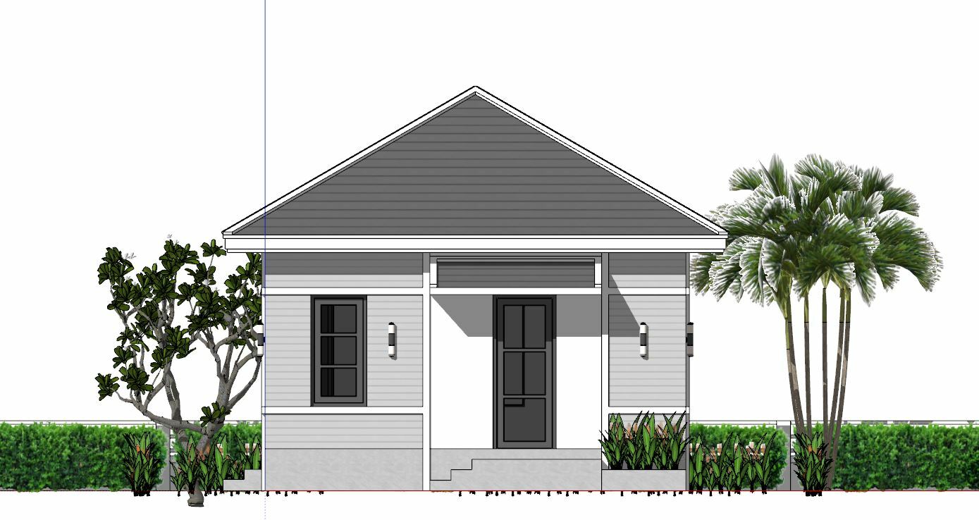 20×20 Feet Small House Plans 6×6 with One Bedroom Hip Roof (A4 Hard Copy)