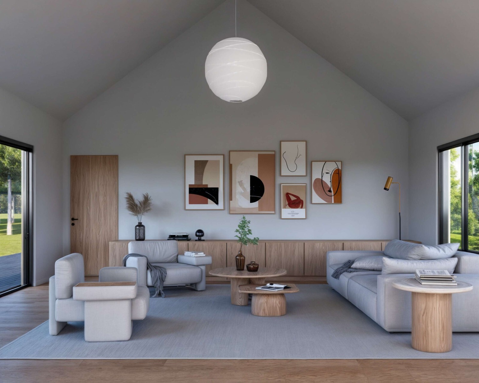 Modern Cabin House, 20′ x 70′, 1400 Sq Ft, 3 Bed 2 Bath, Architectural Plans