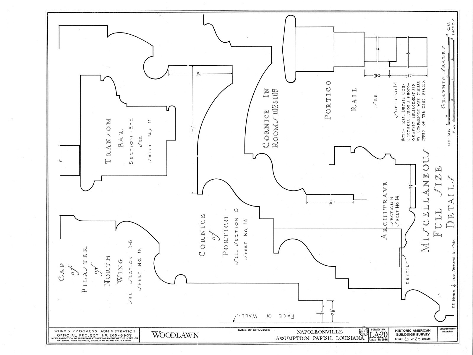 Woodlawn Plantation, LA, architectural plans, traditional southern style home