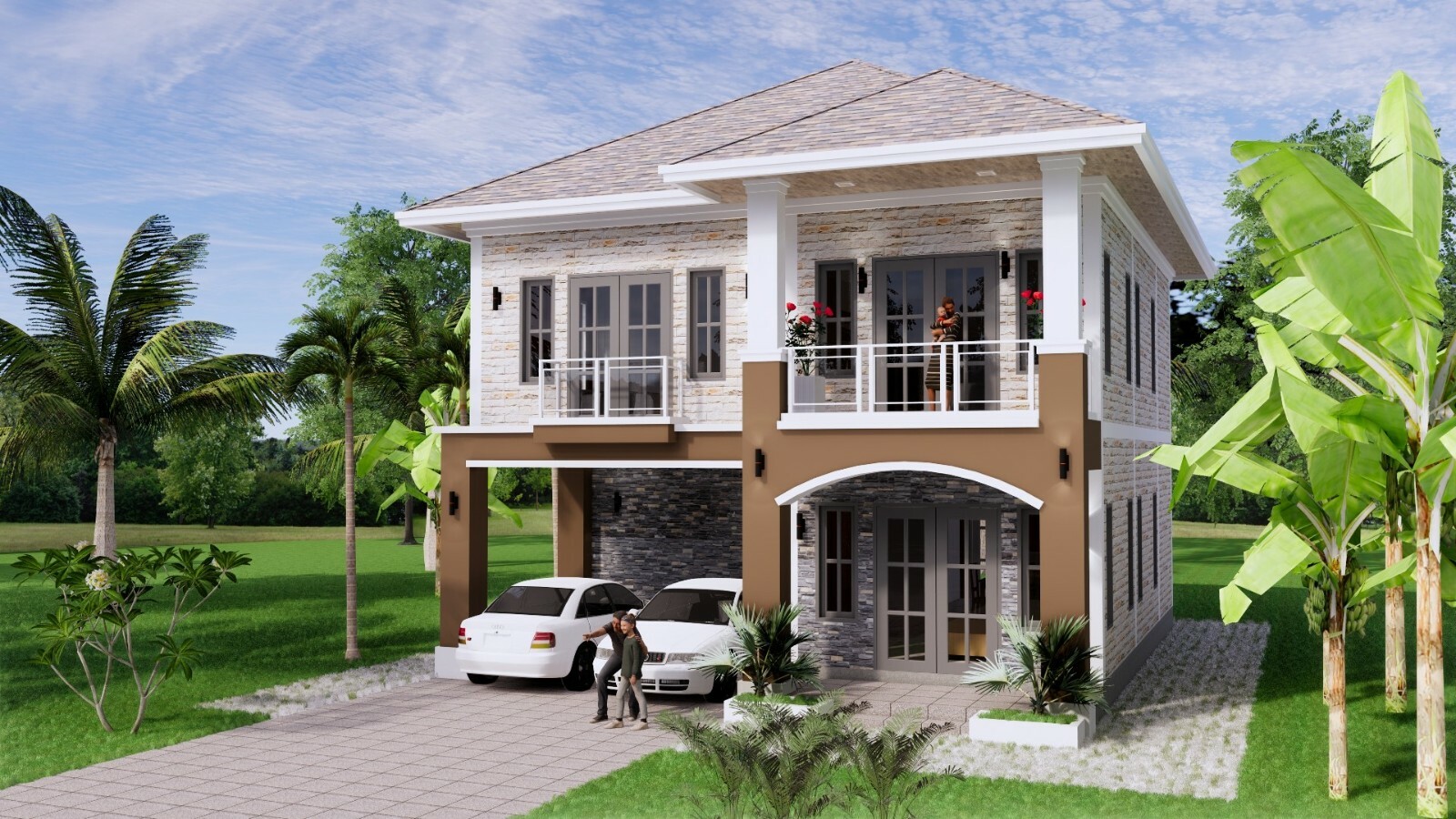 Custom House Plan 9×11 Meter 26×36 Feet 5 Beds 3 Baths Hip Roof (A4 Hard Copy)