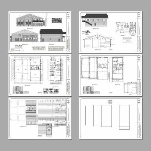 60×50 Apartment with 2-Car 2-RV Garage – PDF FloorPlan – 1,648 sqft – Model 2D