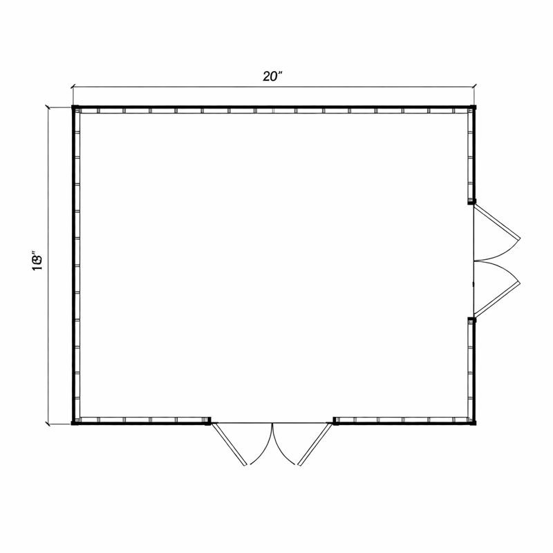 16’x20′ Shed Plans/ Modern Garden Garage Blueprint