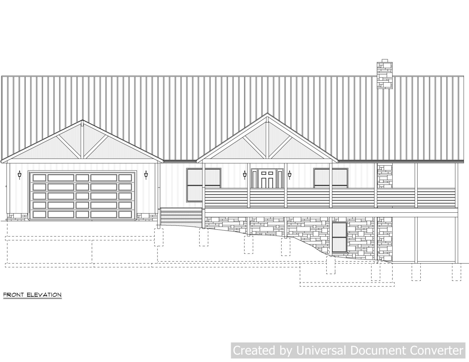 Full Set of single story 3 bedroom house plans 2,244 sq ft