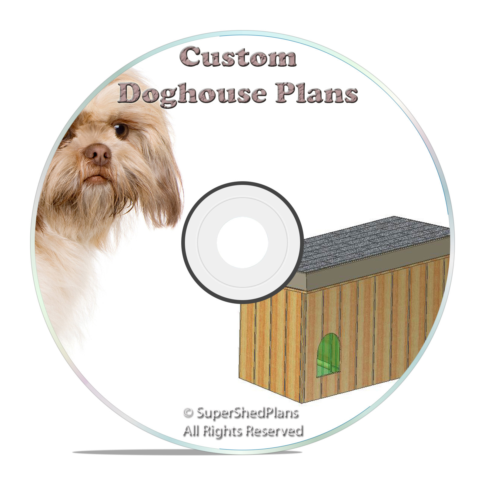 DIY Insulated Dog House Plans, easy to build, Large Breed, 56″ Wide, detailed CD