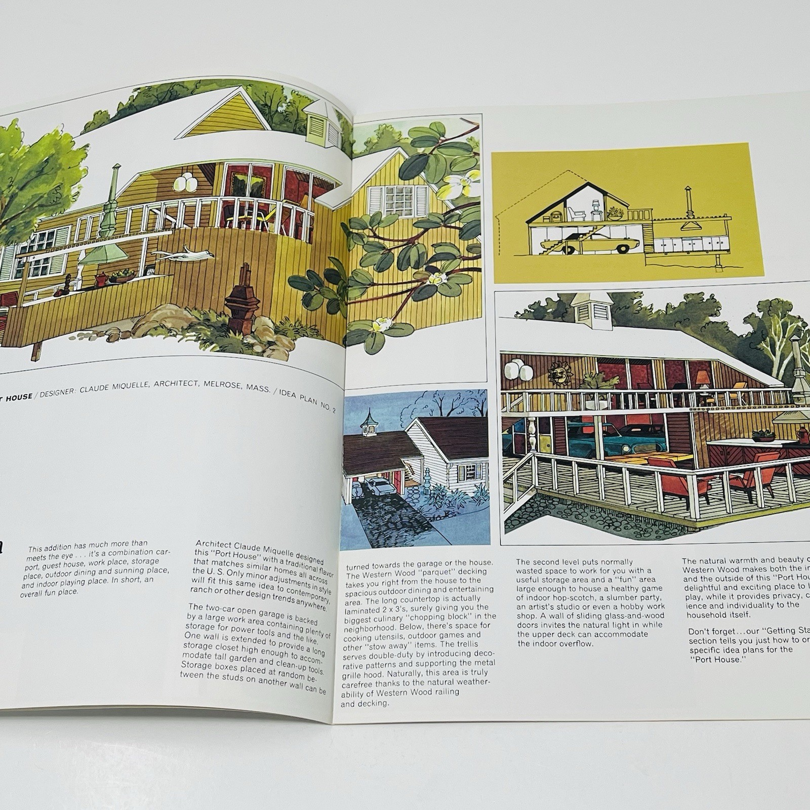 1960’s Western Wood Products More Family Room House Design Idea Dealer Brochure