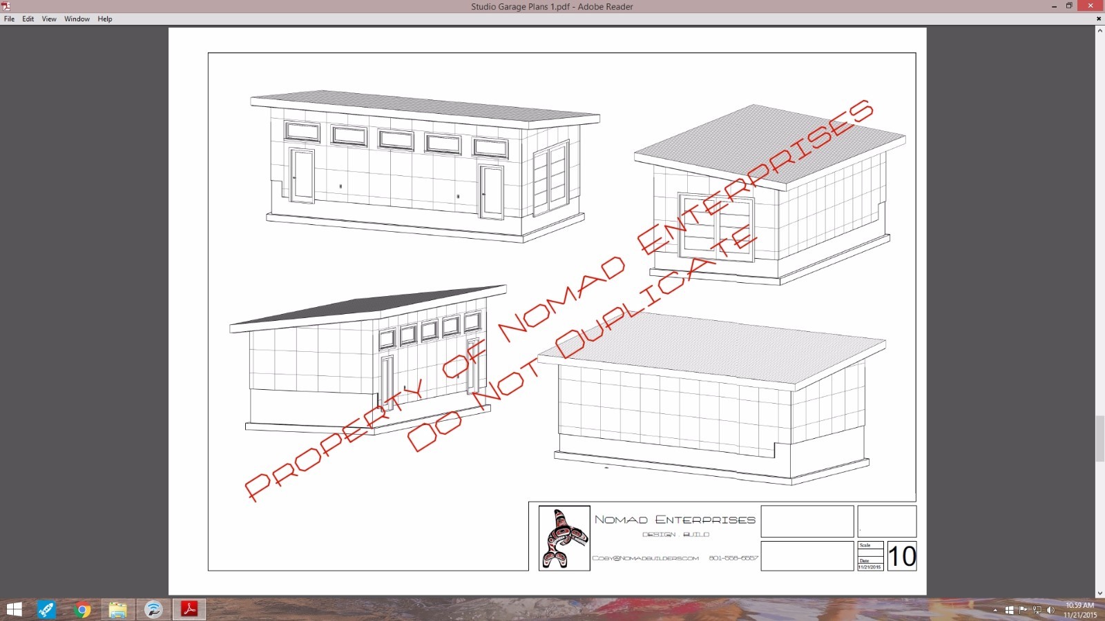 Modern Studio Garage PDF Plans Mancave Building Plan Contemporary Shed