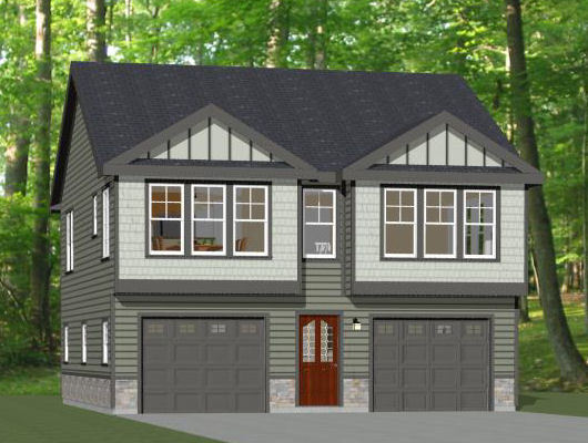 30×32 House — 2 bedroom 1.5 Bath — 1,014 sqft — PDF Floor Plan — Model 2B