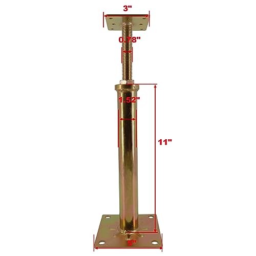 6 PCS House Floor Jacks Post Pole for Leveling, 11″ – 16″ Height 11-16 inch