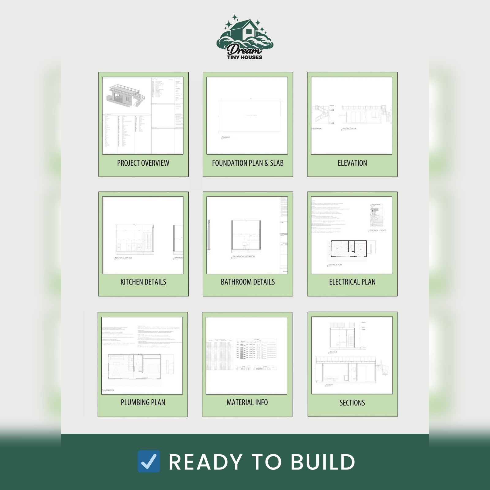 The Skybox Tiny House Blueprint Set (CAD File + Materials List)