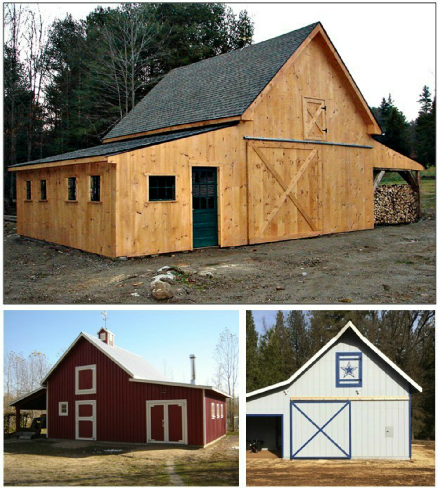 44 Pole-Barn Designs with Lofts – Complete Construction Plans (B7)