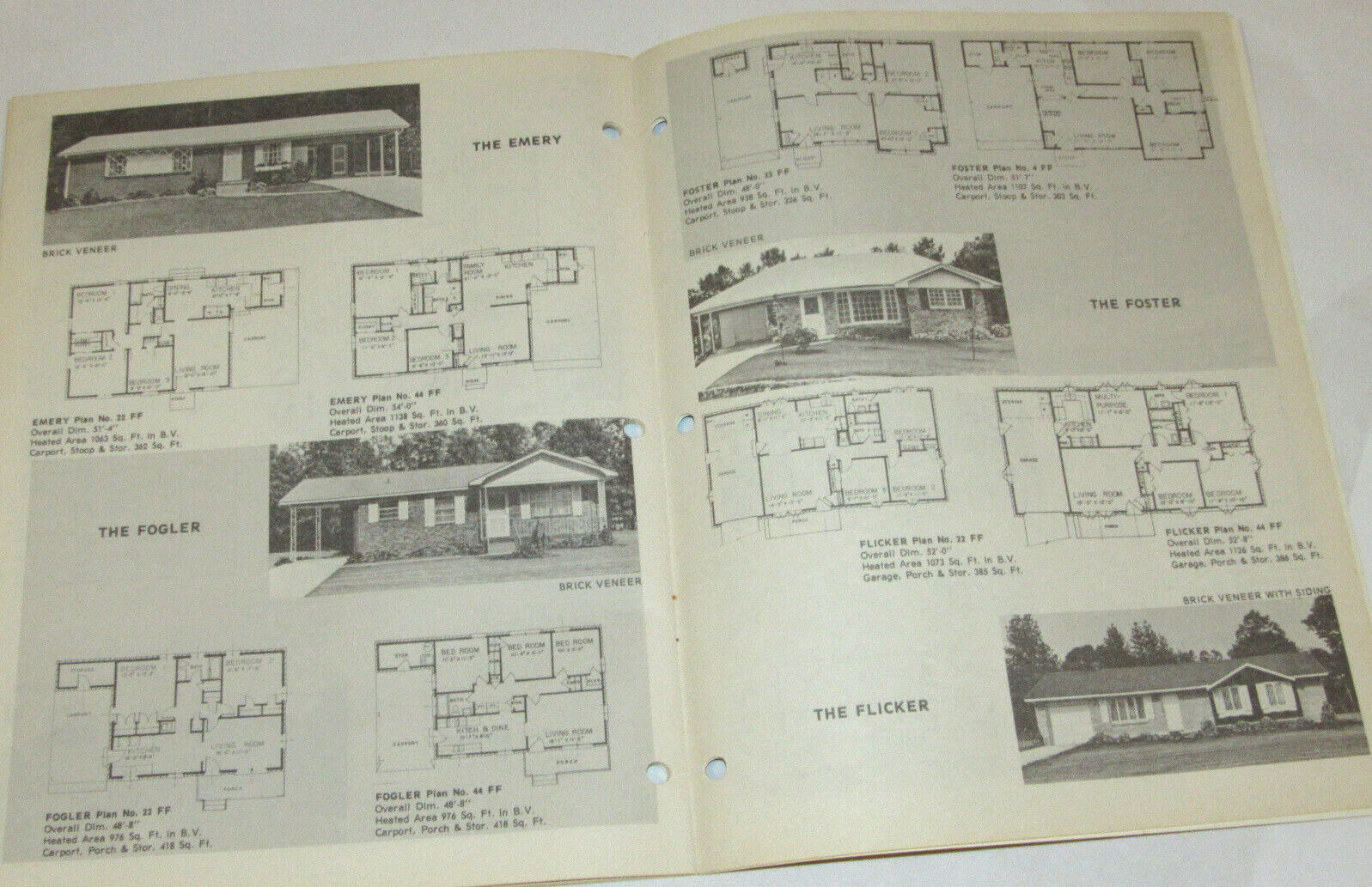 VTG 1979 ‘COMPACT HOMES’ 800-1250 SQ FEET PLANS CATALOG OF HOUSE PLANS! LAYOUTS!