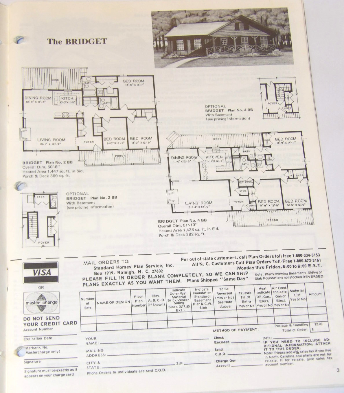 VTG 1979 ‘HOMES OF TODAY’ 3 AND 4 BEDROOM CATALOG OF HOUSE PLANS! LAYOUTS/PICS!