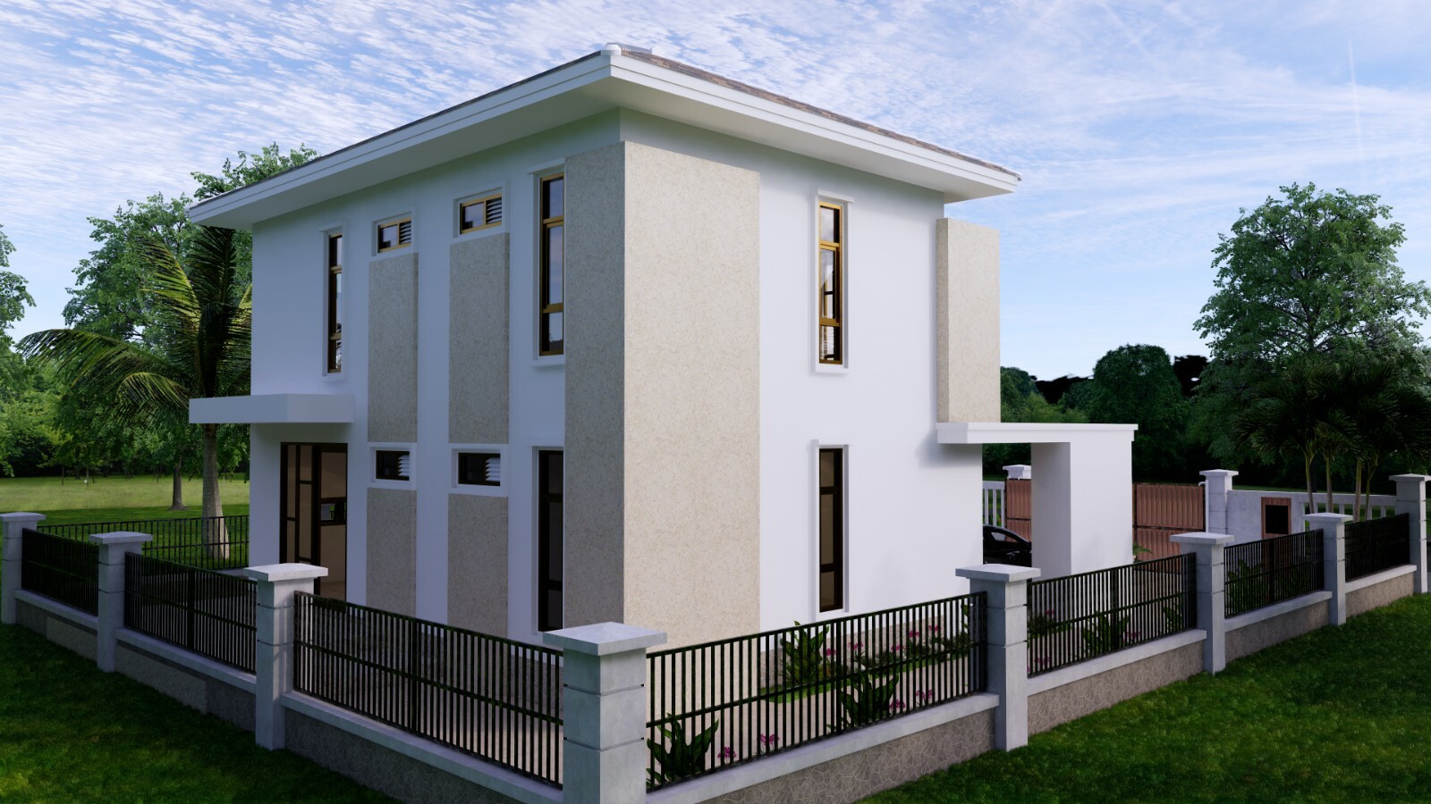 31×36 House Design Plan 9.5×11 M with 3 Bedrooms PDF Full Plans (A4 Hard Copy)