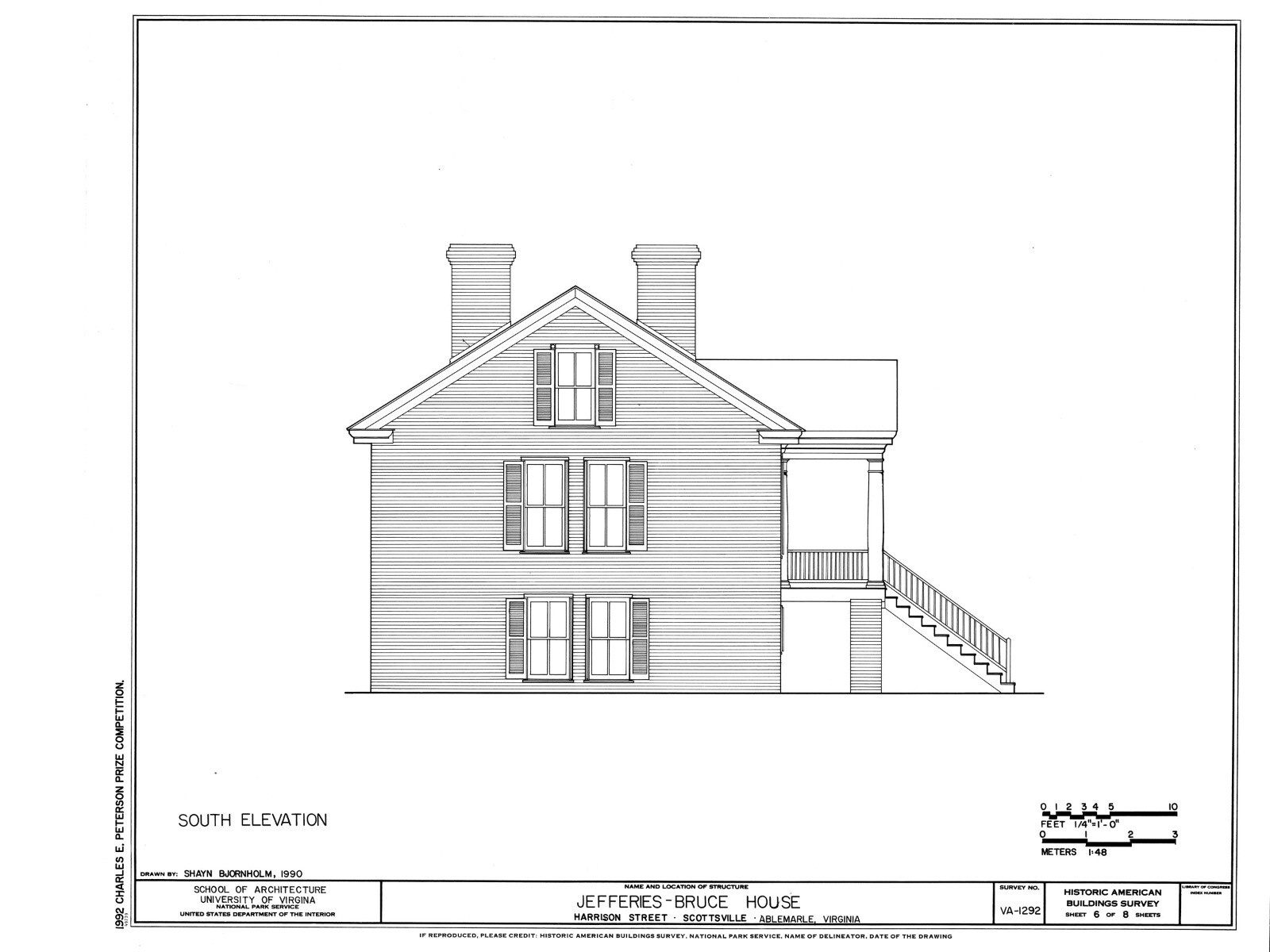 Federal Style Brick Home, southern style house plans, detailed blueprints