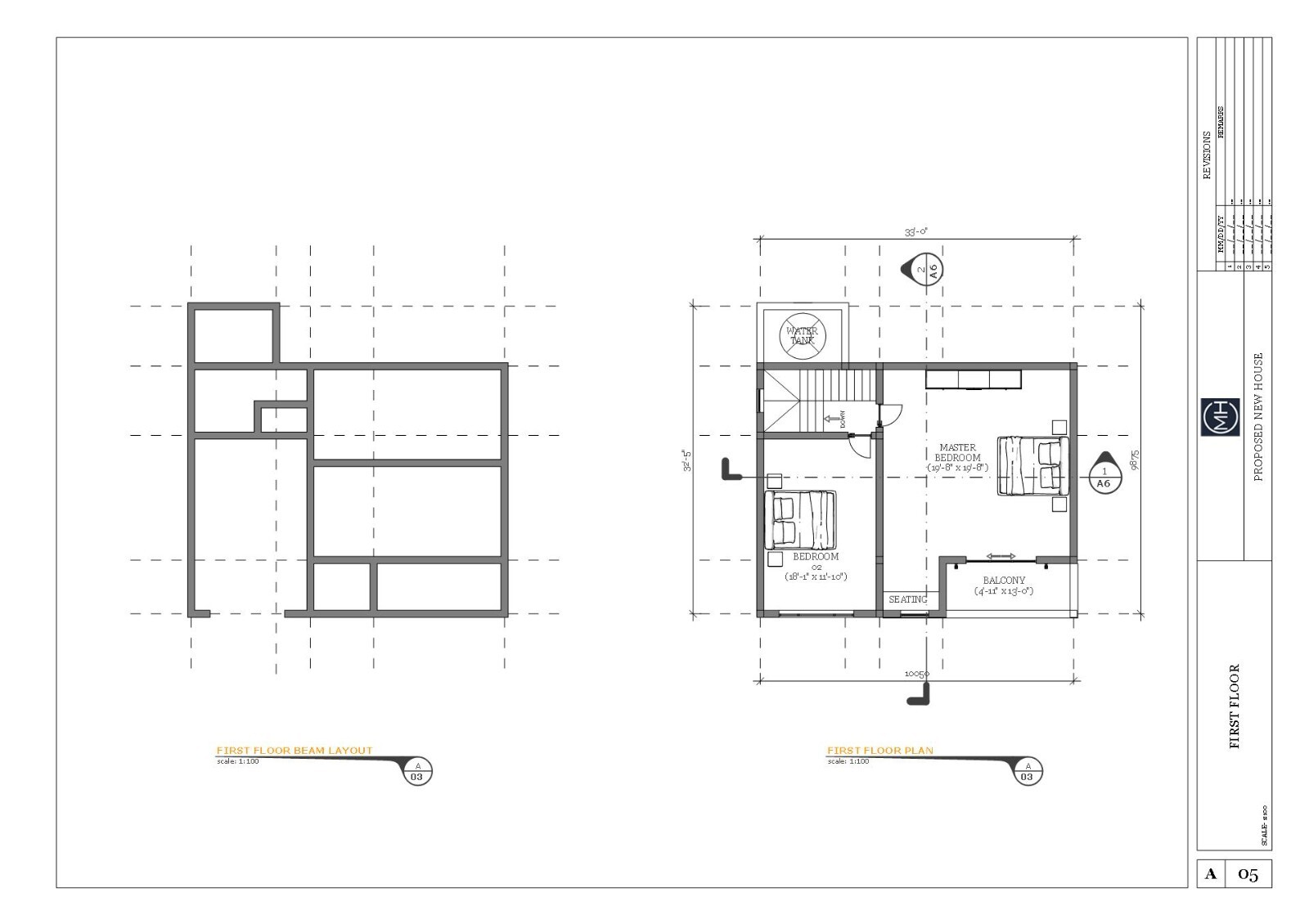American Style Modern House Plan AutoCAD File & PDF For Blueprint Plans