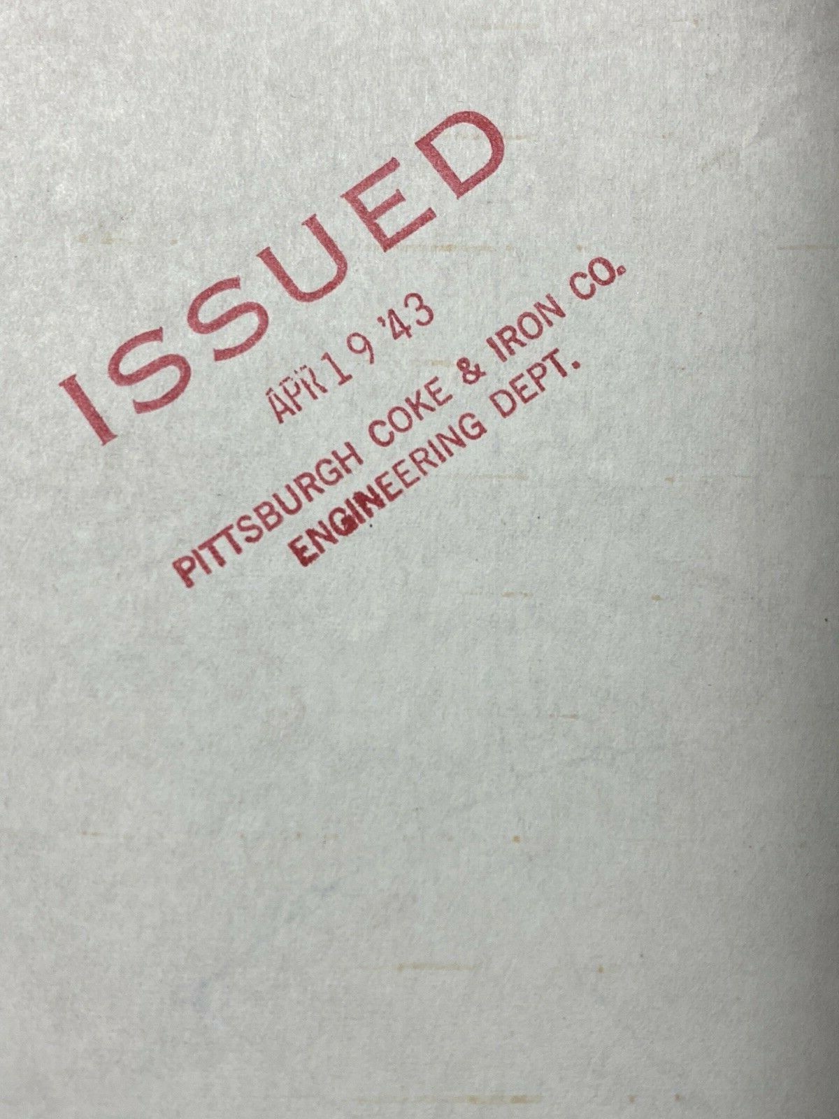 Pittsburgh Coke And Iron Company Mid Century Modern Technical Drawings 1943