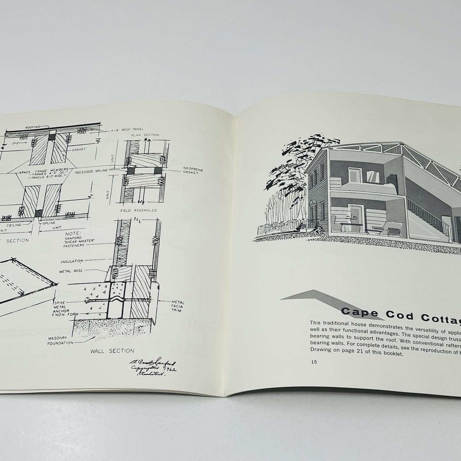 Sanford Trusses Structures Buildings Home Farm Barn Shed Motels Plans Blueprints