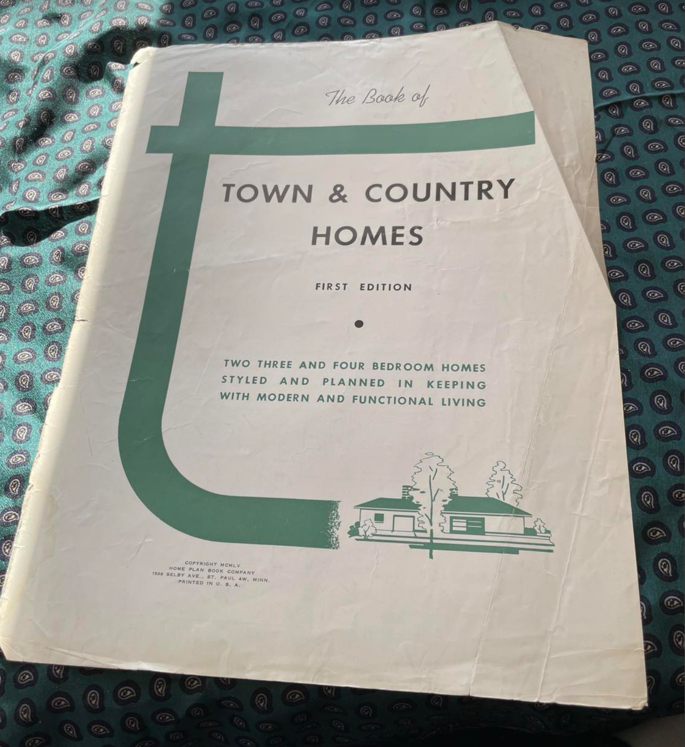 Book Town Country Homes 1950s The London 511-4965 First Edition Floor Plans