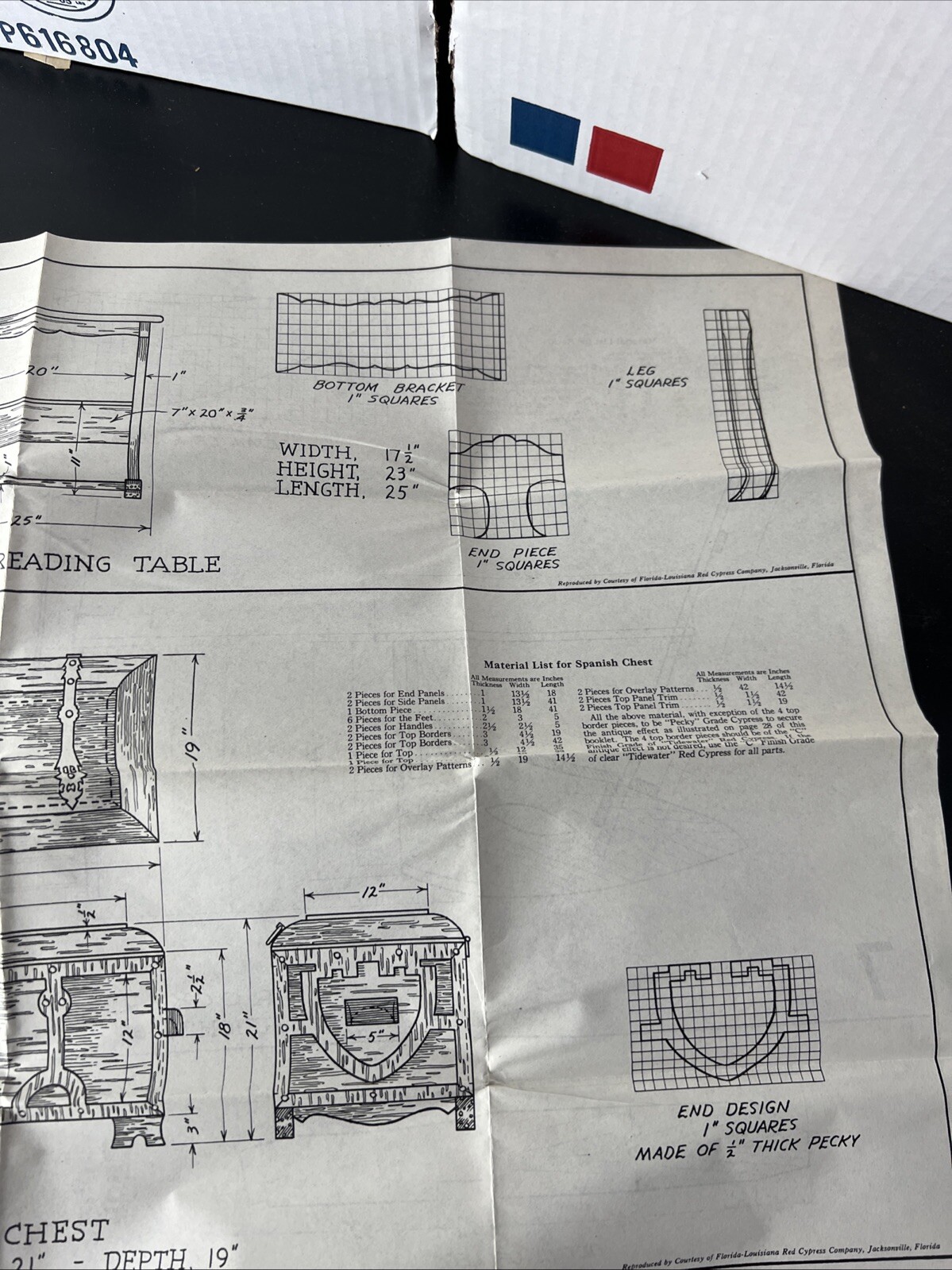 VTG Southern Cypress Furniture Plans Blueprints Desks Chairs Tables