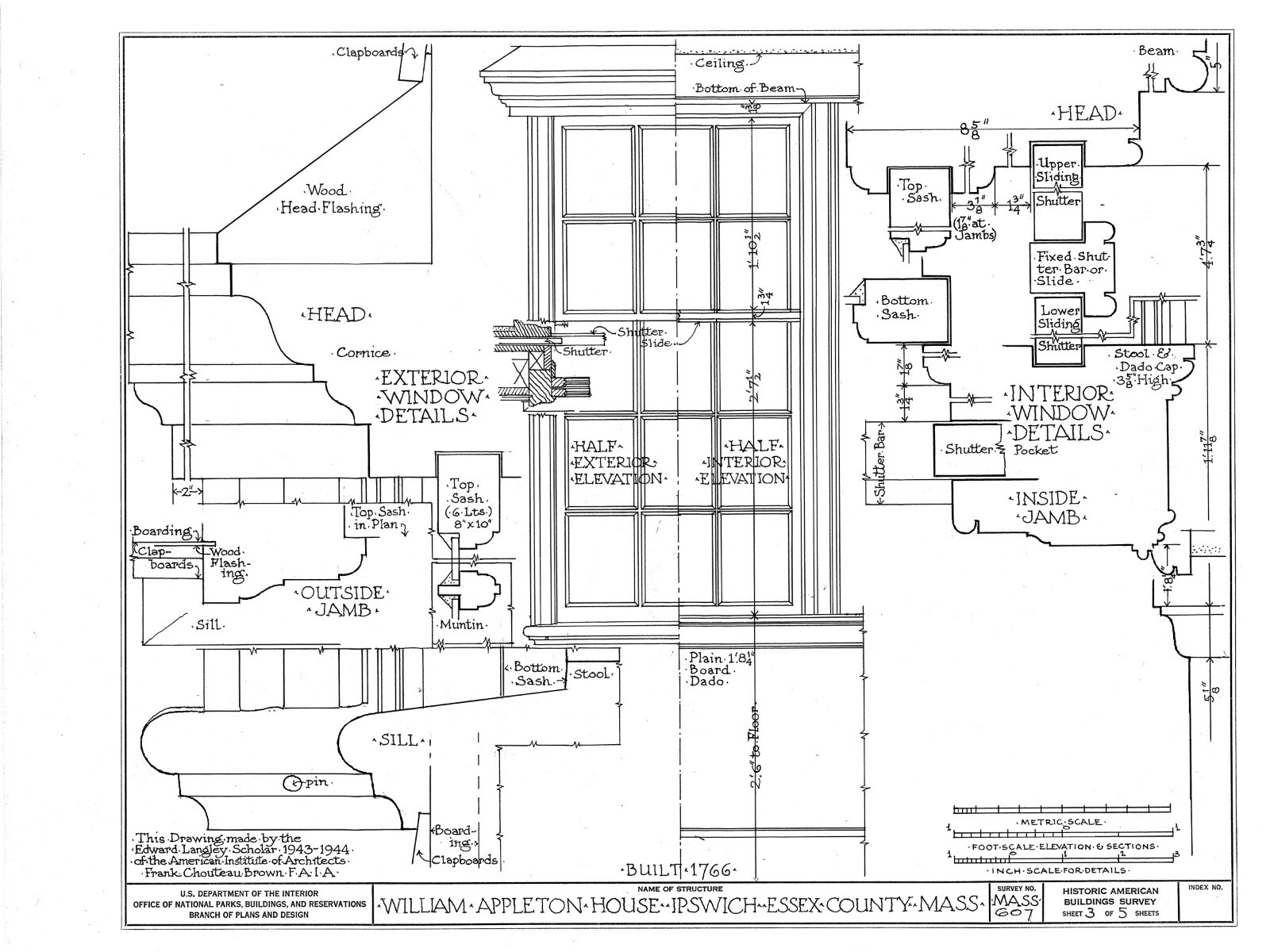Timber Frame Gambrel Roof Colonial Home, wood house, printed architectural plans