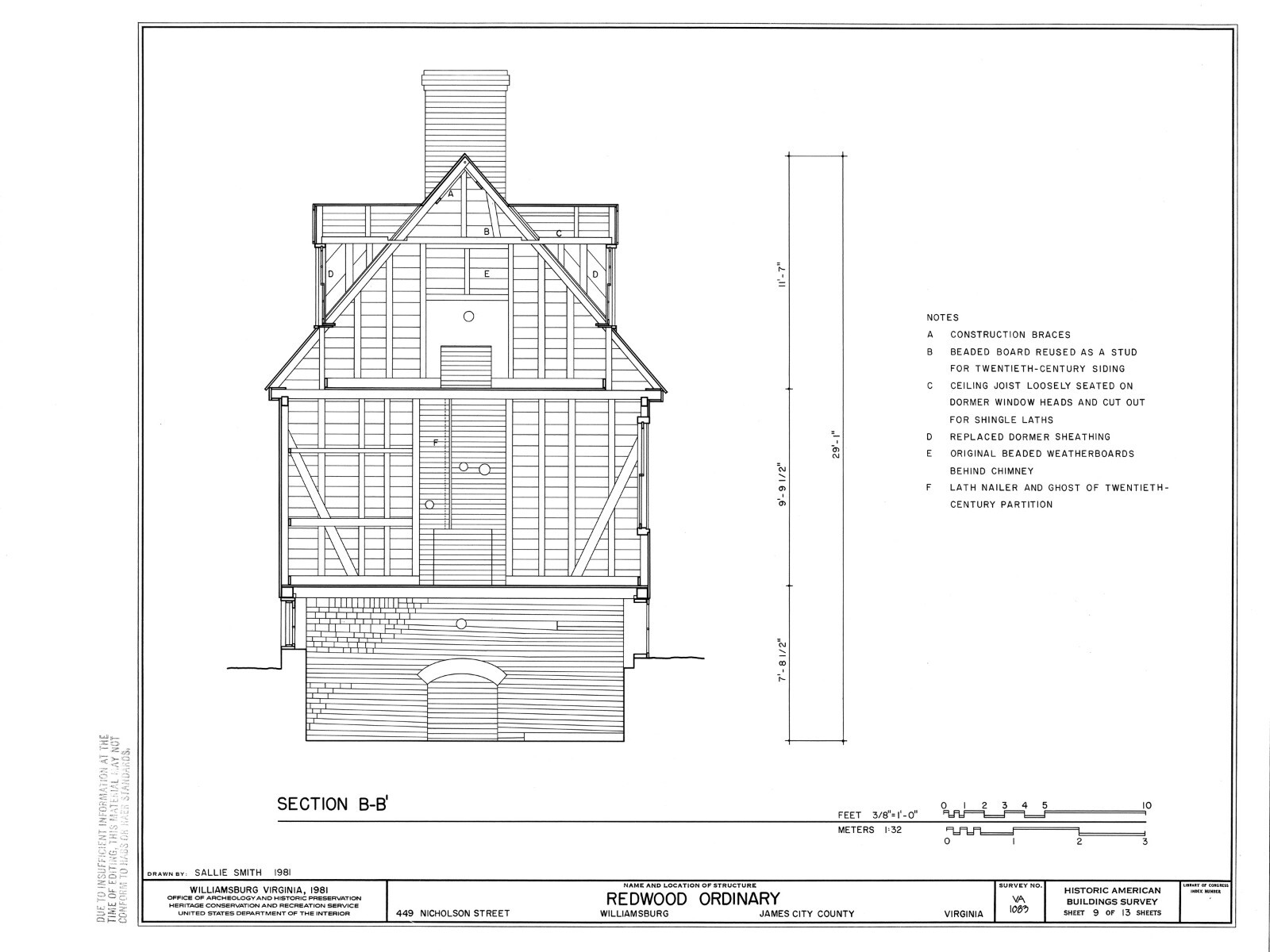 Colonial Williamsburg Timber Framed Cottage – Printed Architectural Plans